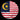 Circle-shaped Malaysia flag badge design