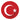 Circle-shaped Turkey flag badge design