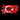 Watercolor style Flag of Turkey design
