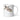 White glossy mug featuring Michelangelo's "The Creation of Adam" artwork.