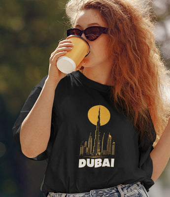 Apparel and mugs collection inspired by the UAE, featuring designs that highlight the country's modern skyline and cultural heritage.