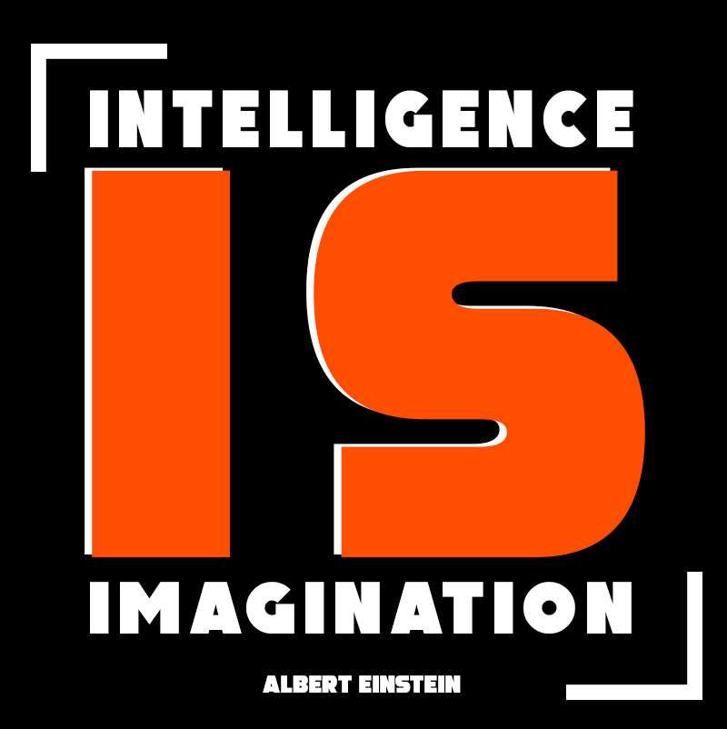 Eco Tote Bag - Albert Einstein quotes, “ Intelligence is imagination”