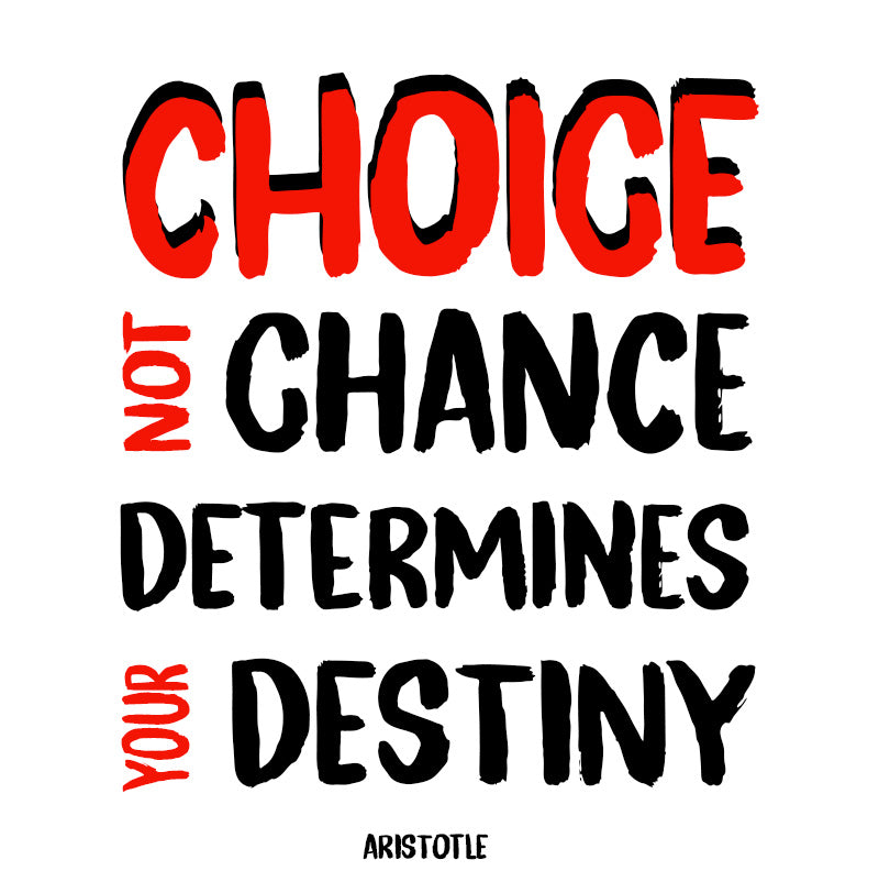 Eco Tote Bag - Aristotle quotes, "Choice, not chance, determines your destiny"