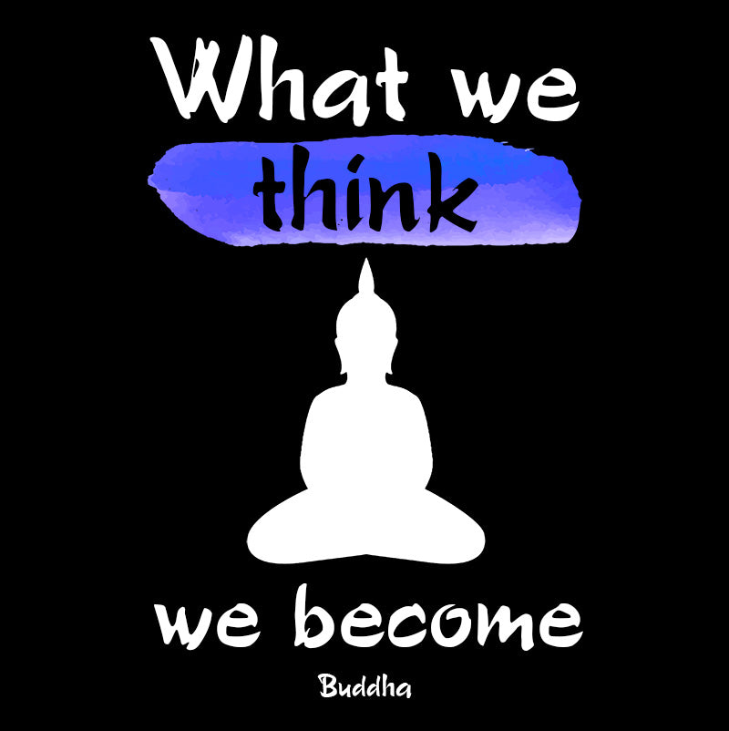 Eco Tote Bag - Buddha quotes, "What we think, we become"