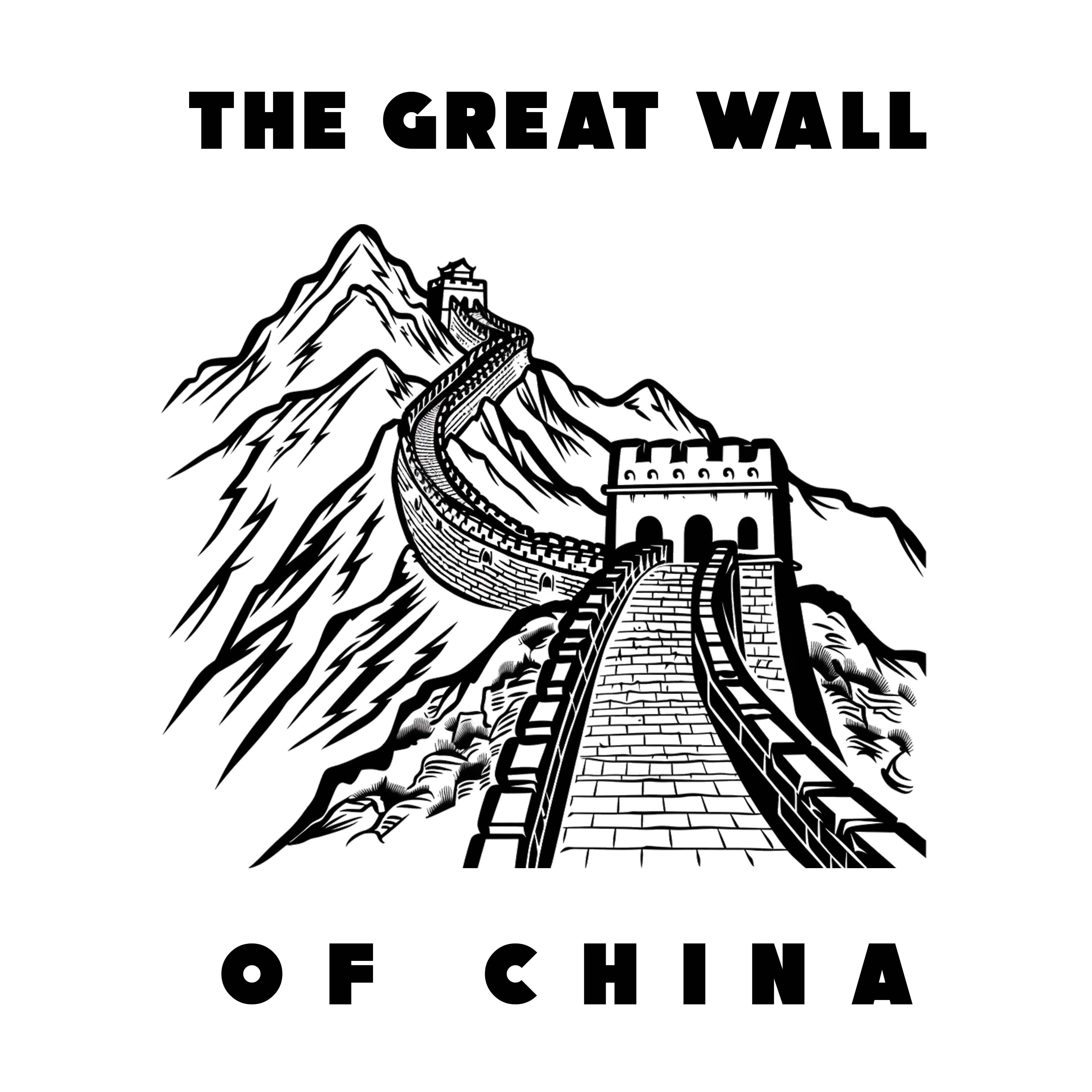 White glossy mug - The Great Wall Of China