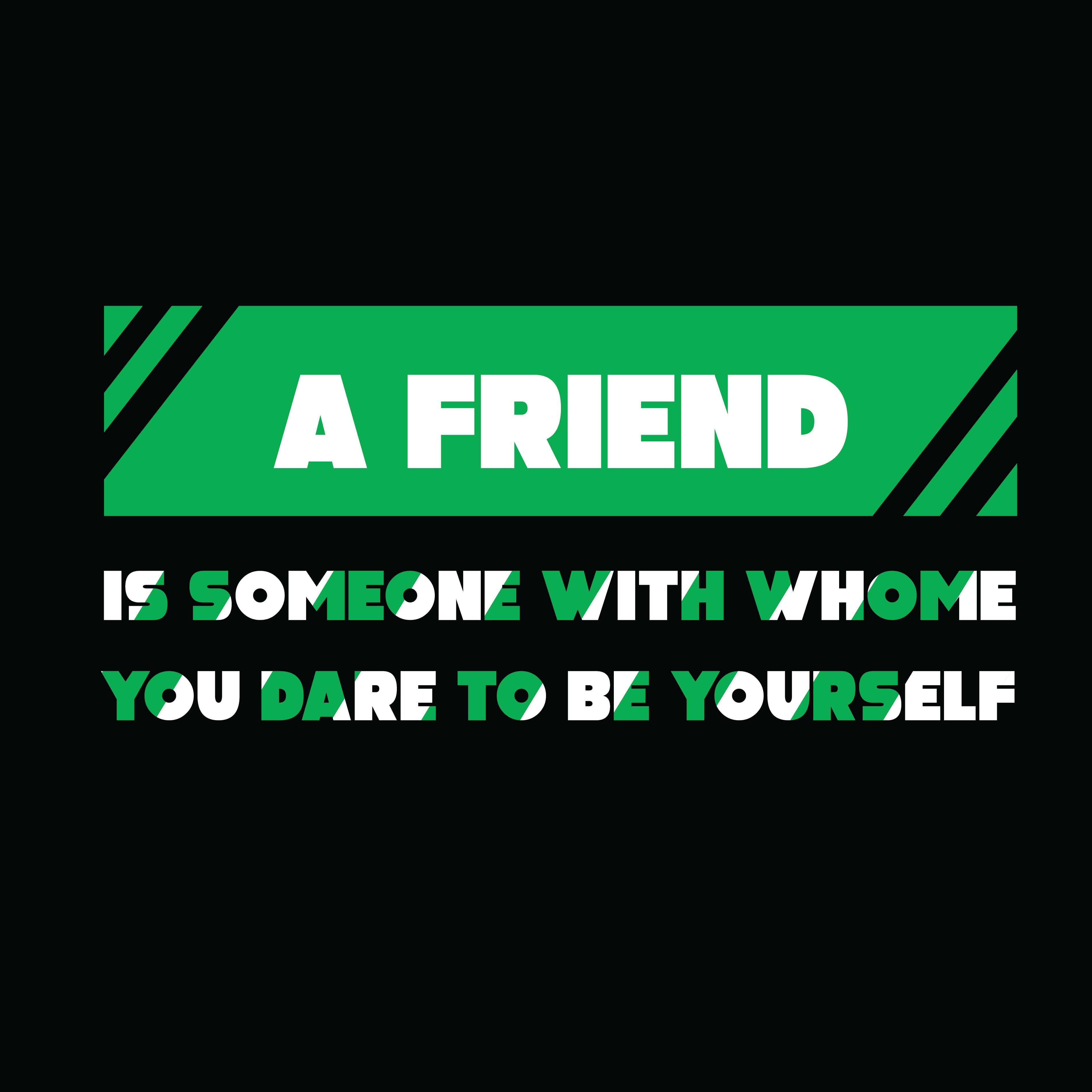 Unisex Sweatshirt - Friend Quote