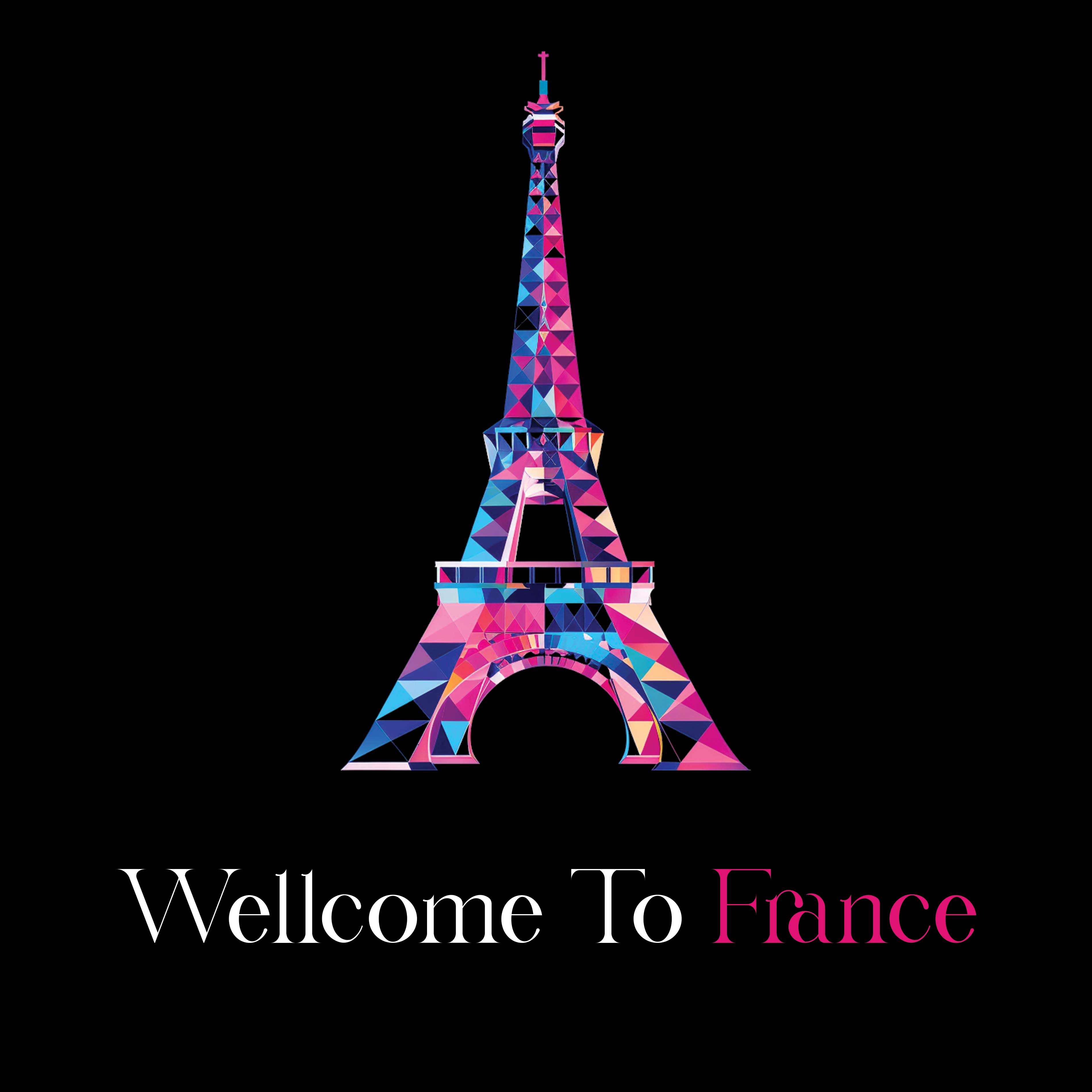 Eco Tote Bag - Eiffel Tower, Wellcome To France