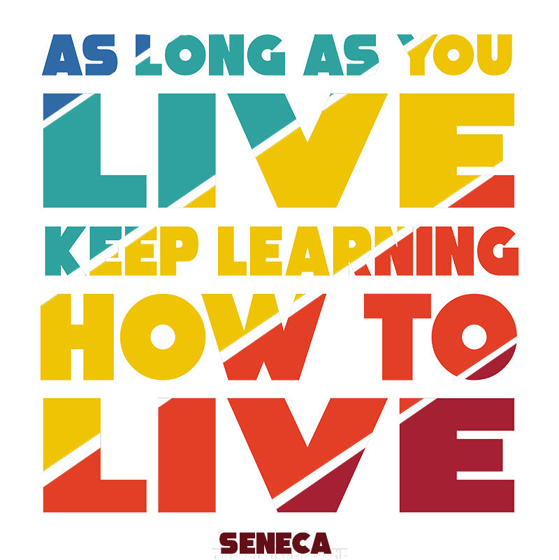 White glossy mug - Seneca quotes