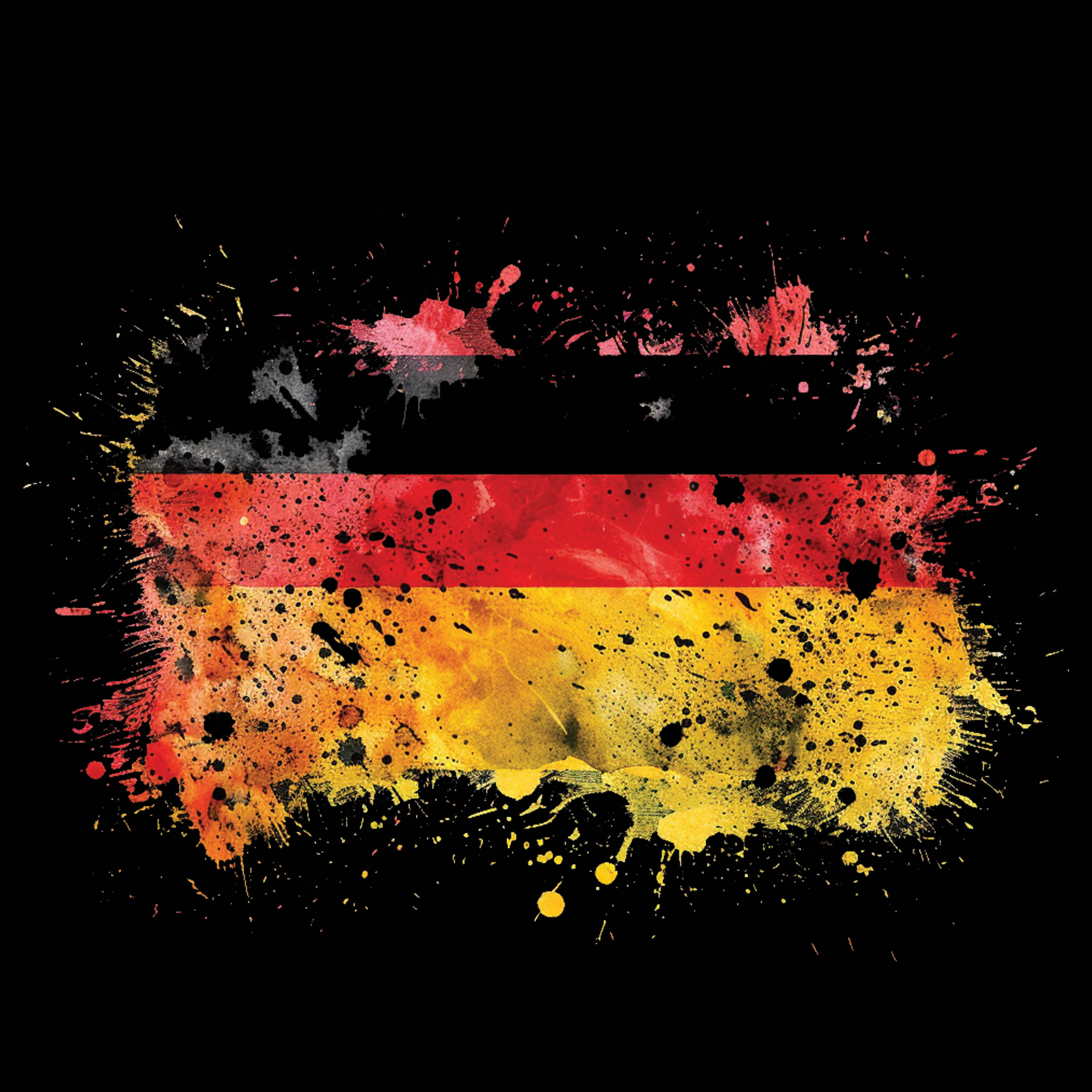 Women's Racerback Tank - German Flag Splash Colors