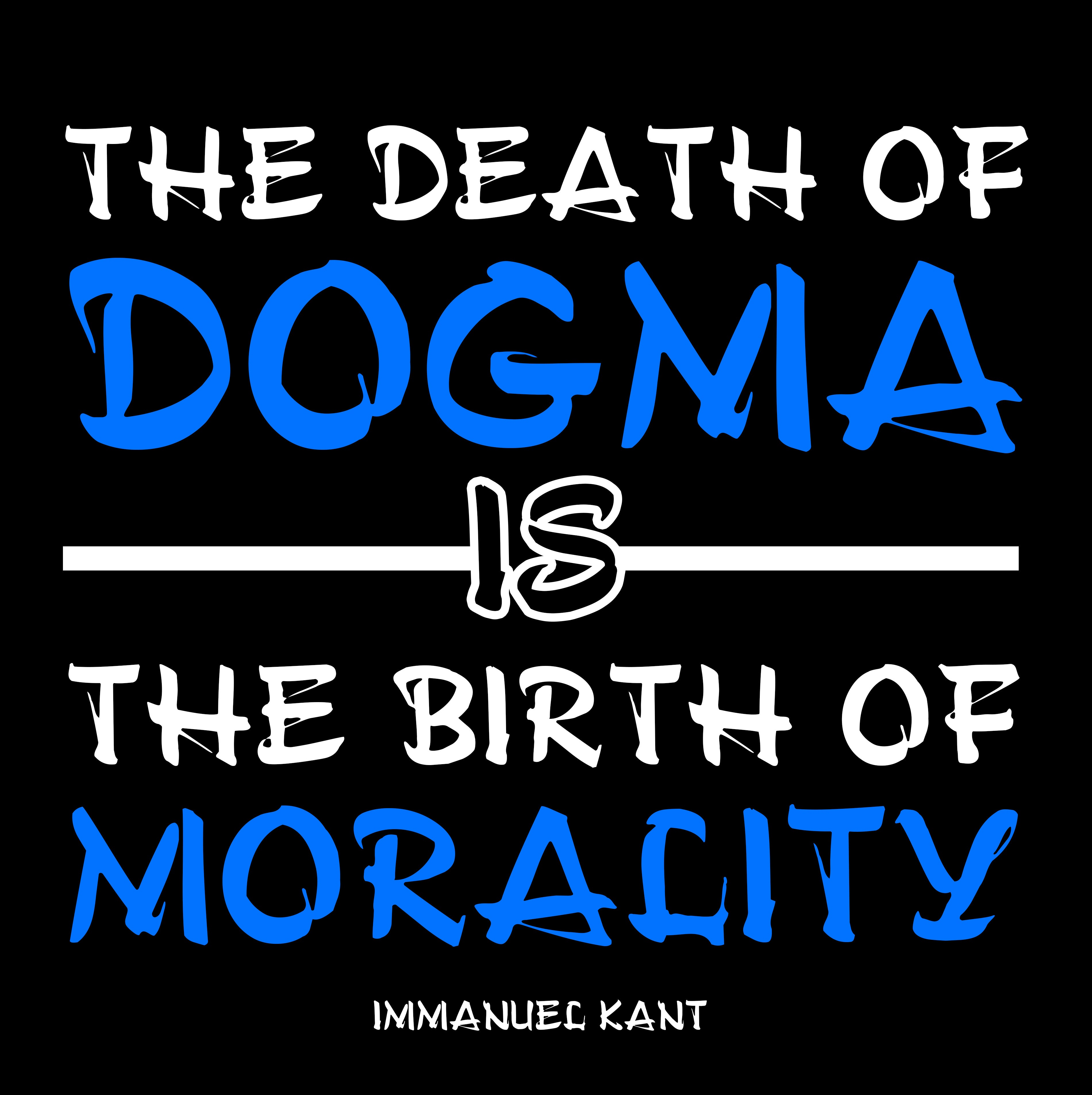 Women's Racerback Tank -  Immanuel Kant Quotes, "The death of dogma is the birth of morality."