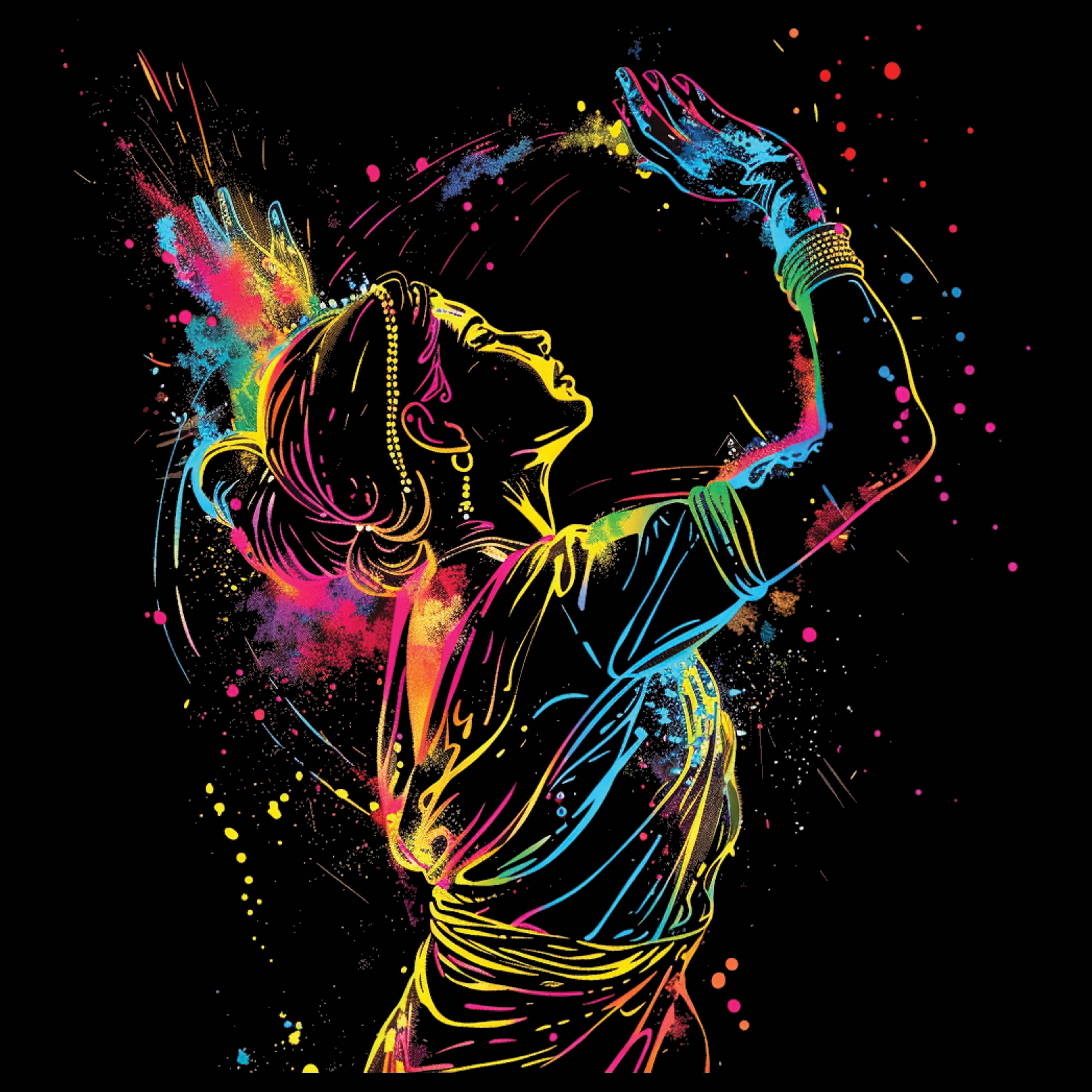 Unisex t-shirt - Indian Woman in Holi Festival