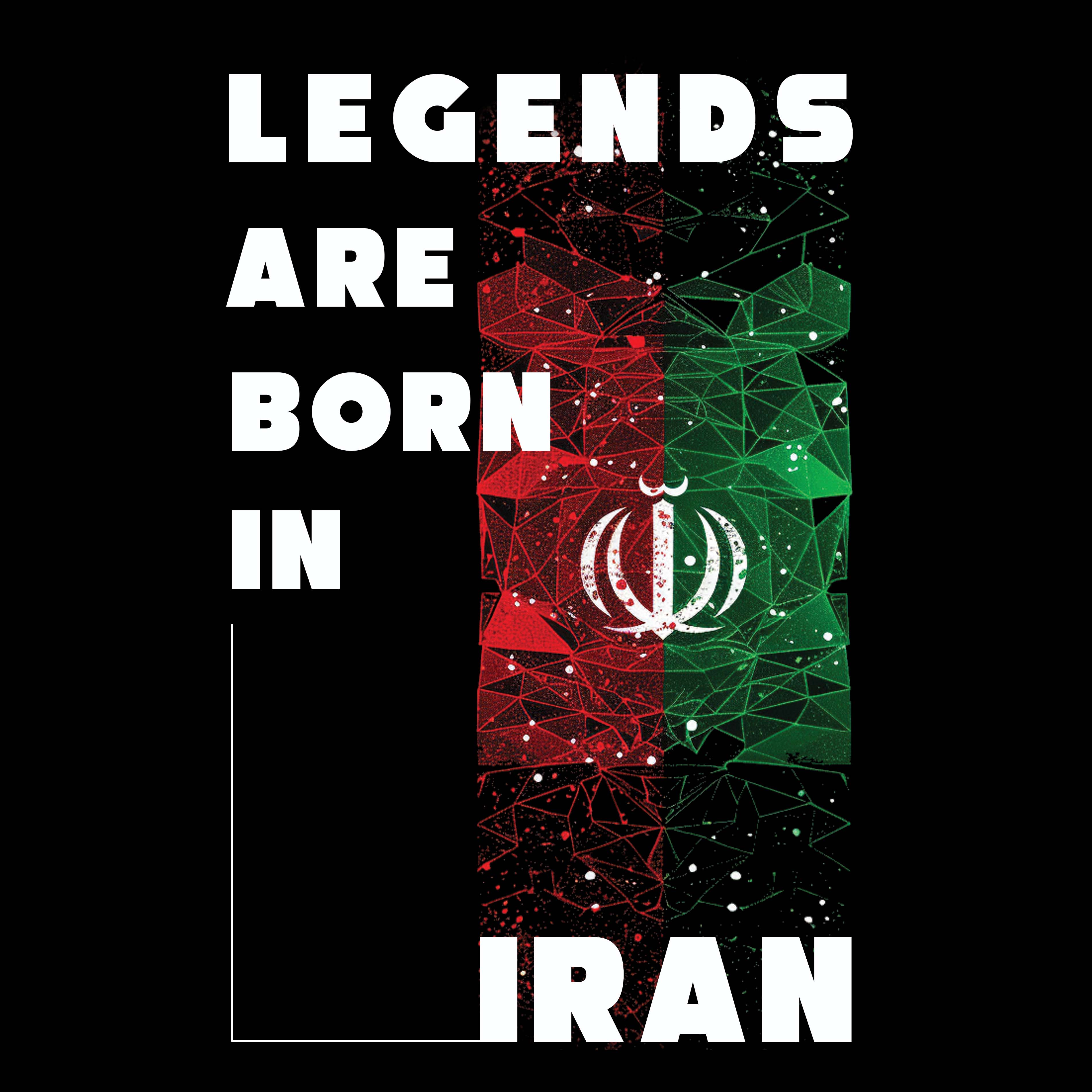 Unisex t-shirt - Legends Are Born In Iran