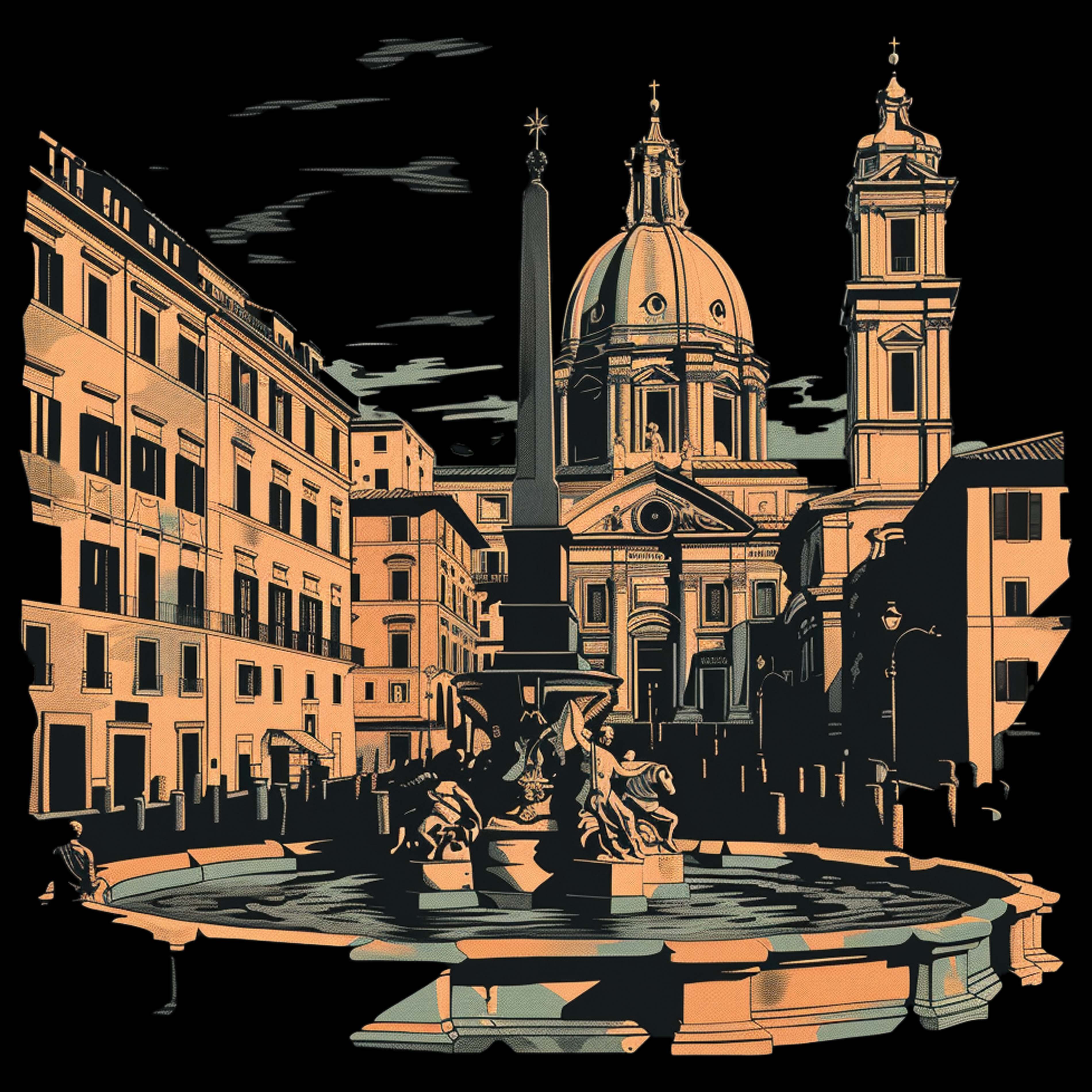 Unisex t-shirt -  Italian Architecture