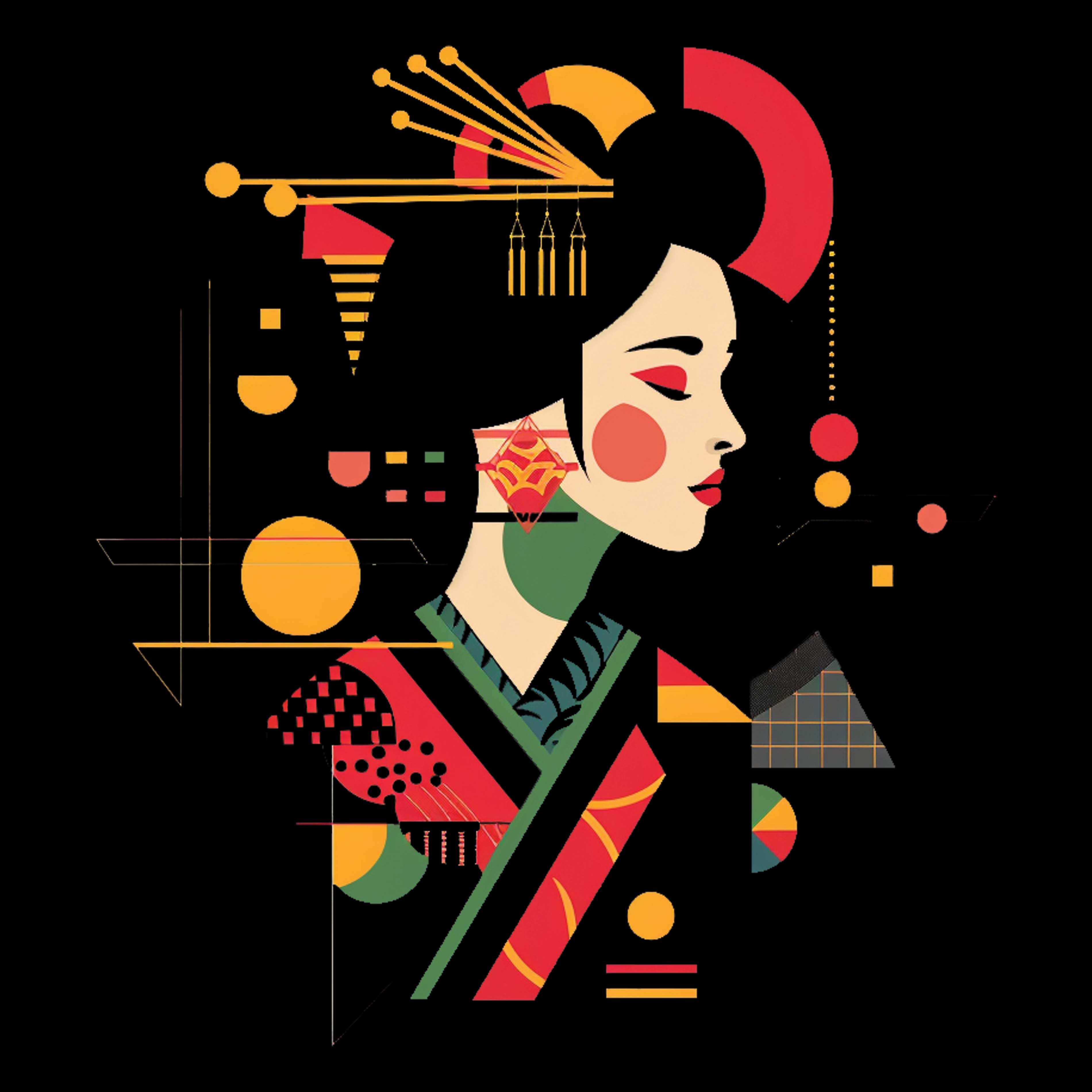 Unisex t-shirt - Geisha