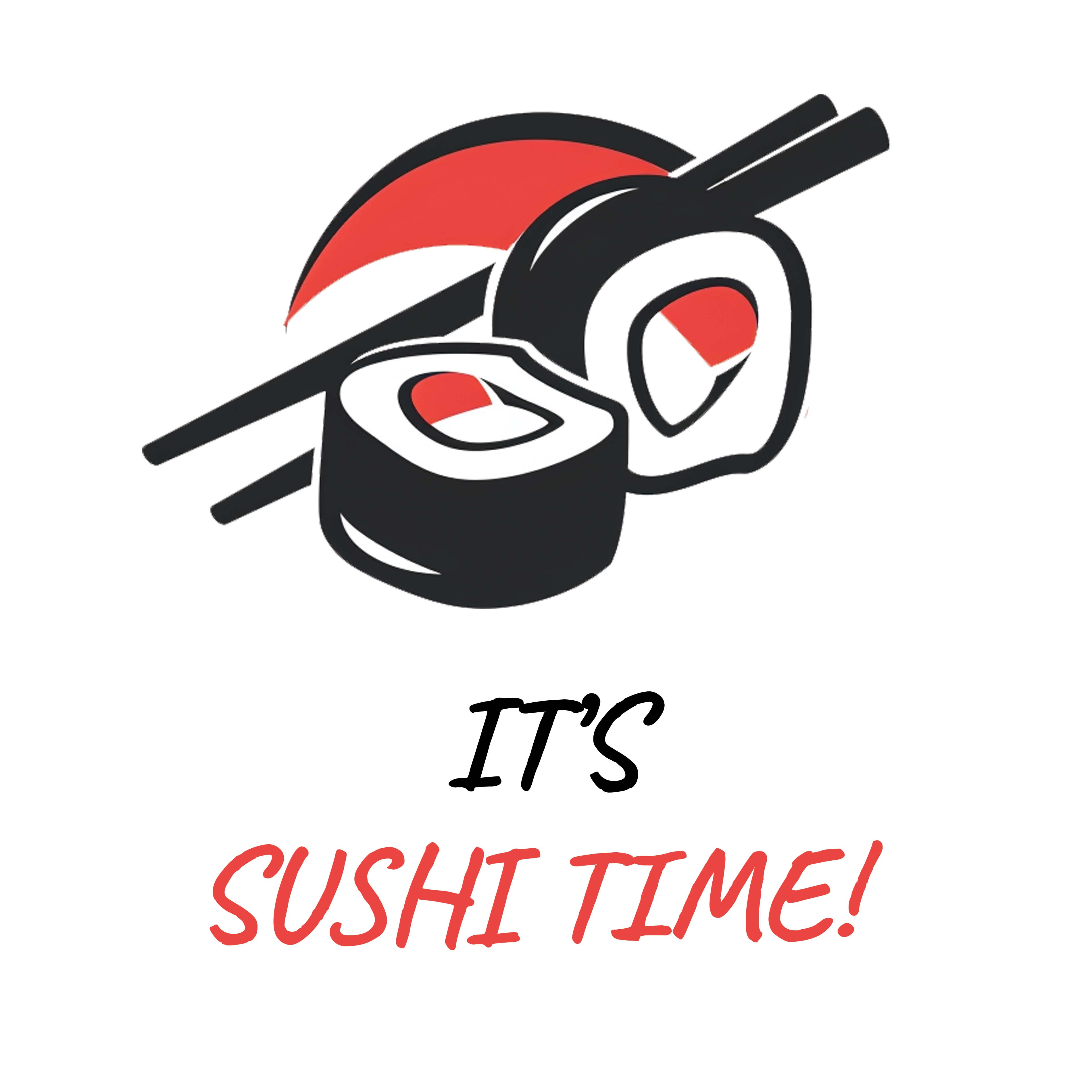 White glossy mug -  Sushi Time