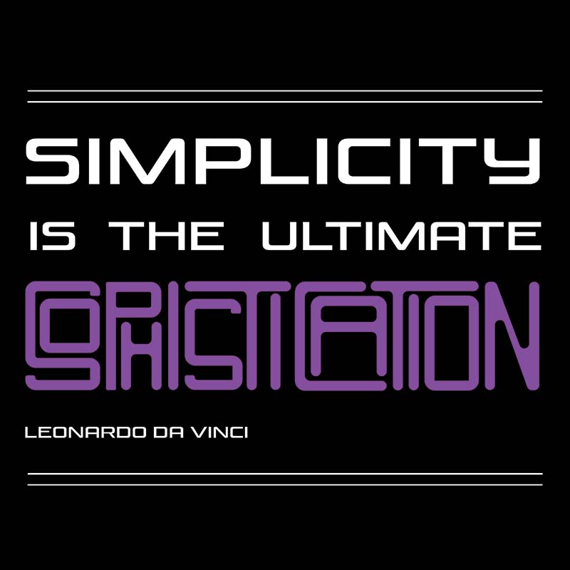 Women's Racerback Tank - Leonardo da vinci's Quotes, "Simplicity is the ultimate sophistication"