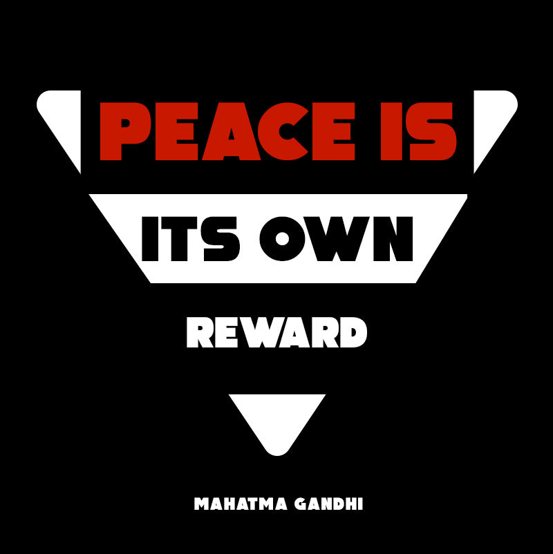 Women's Racerback Tank - Mahatma Gandhi quotes, "Peace is its own reward"