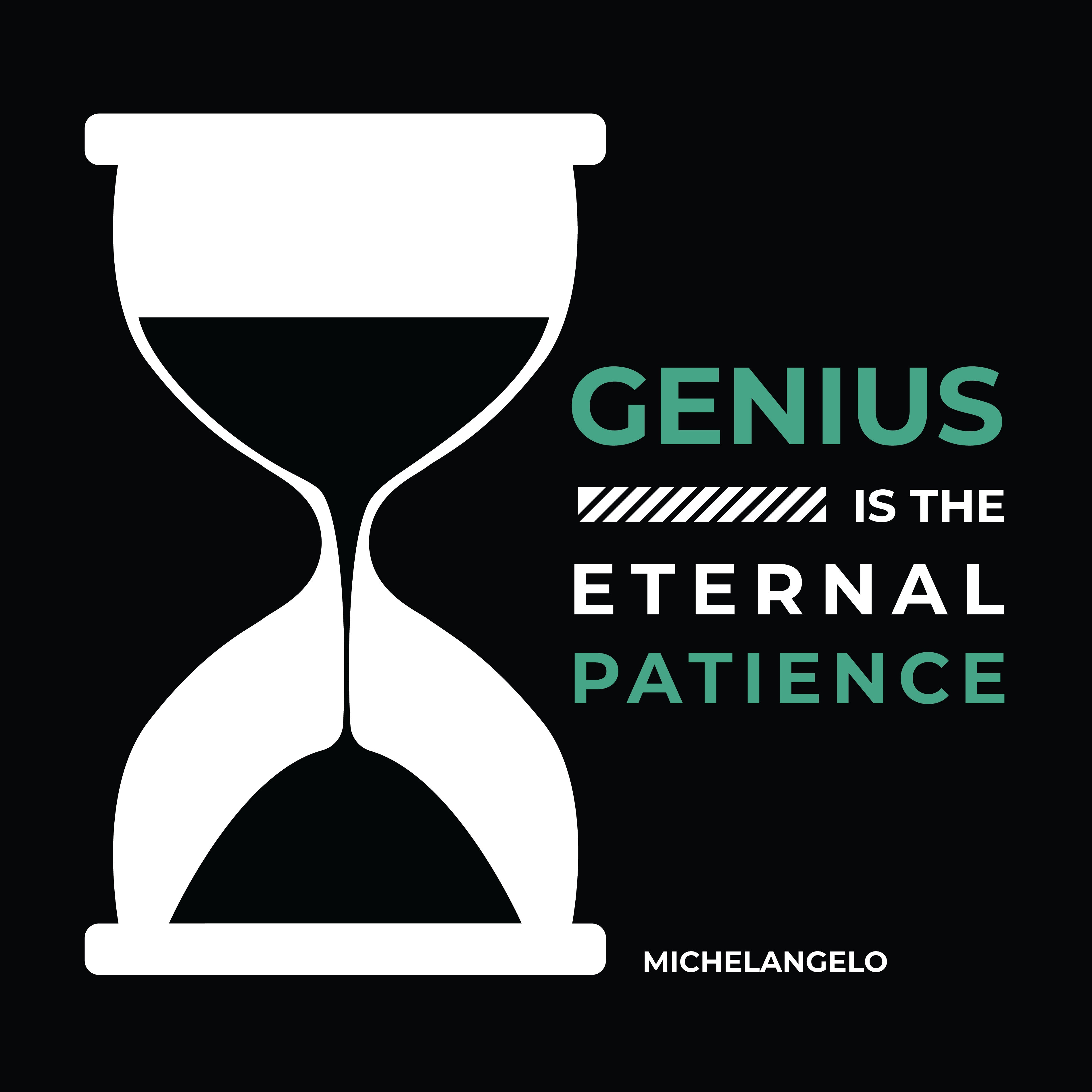 Women's Racerback Tank - Michelangelo's Quotes, "Genius is the eternal patience."