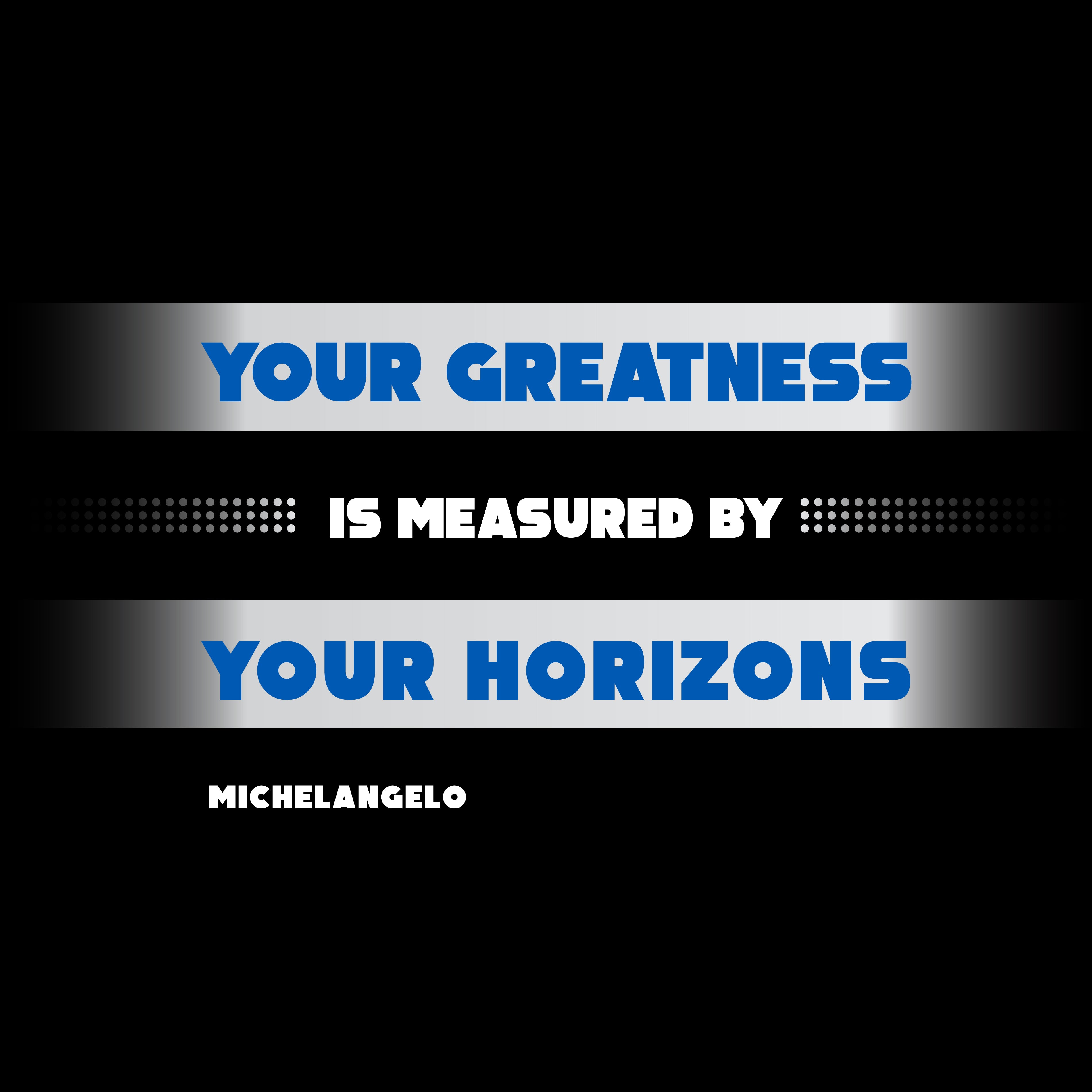 Women's Racerback Tank - Michelangelo's Quotes, "Your greatness is measured by your horizons."