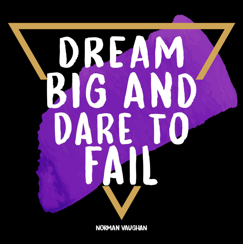 Women's Racerback Tank - Norman Vaughan quotes, "Dream big and dare to fail"