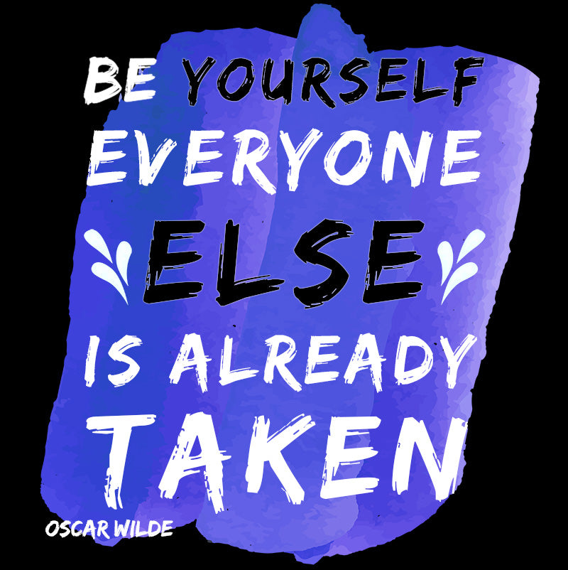 Women's Racerback Tank - Oscar Wilde quotes, “Be yourself; everyone else is already taken”