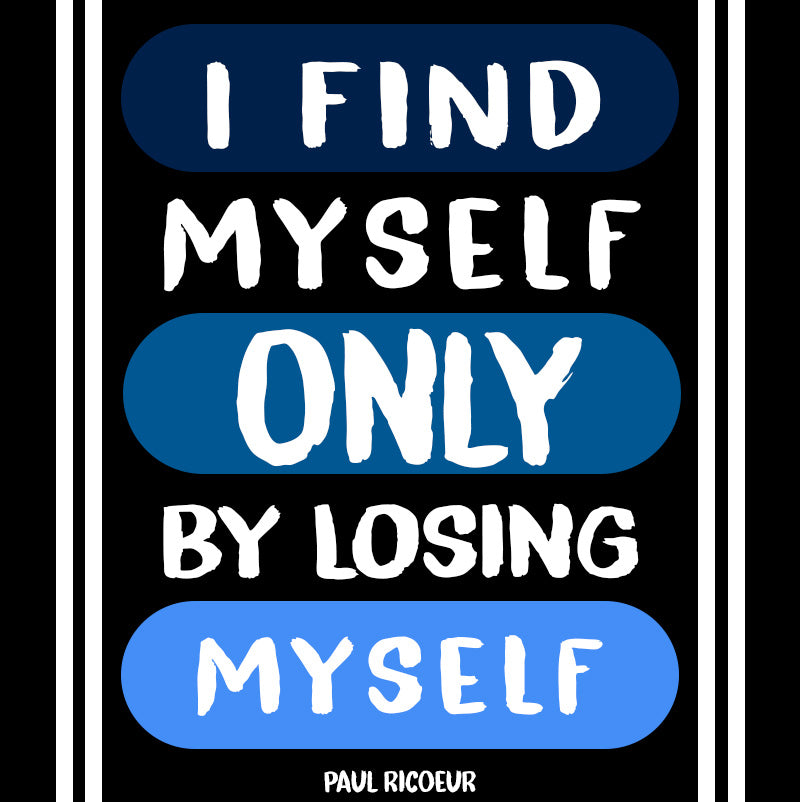 Eco Tote Bag - Paul Ricoeur quotes, "I find myself only by losing myself"