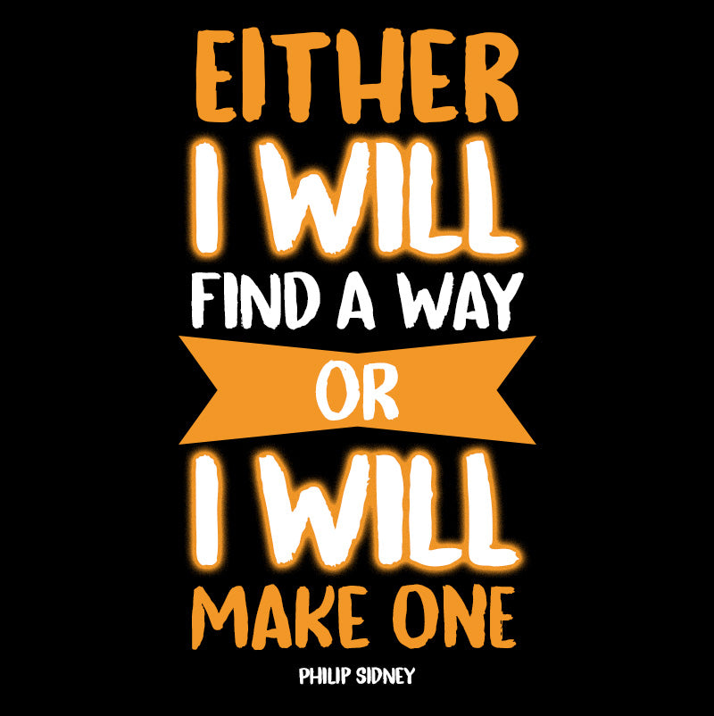 Eco Tote Bag - Philip Sidney quotes, "Either I will find a way, or I will make one."