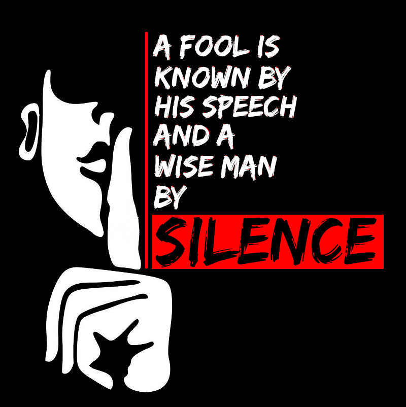 Unisex Sweatshirt - Pythagoras quotes, "A fool is known by his speech, and a wise man by silence."