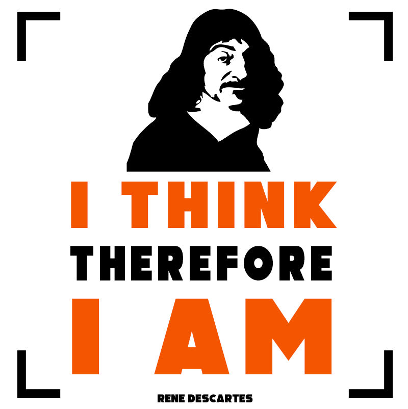 Unisex t-shirt - Rene Descartes quotes