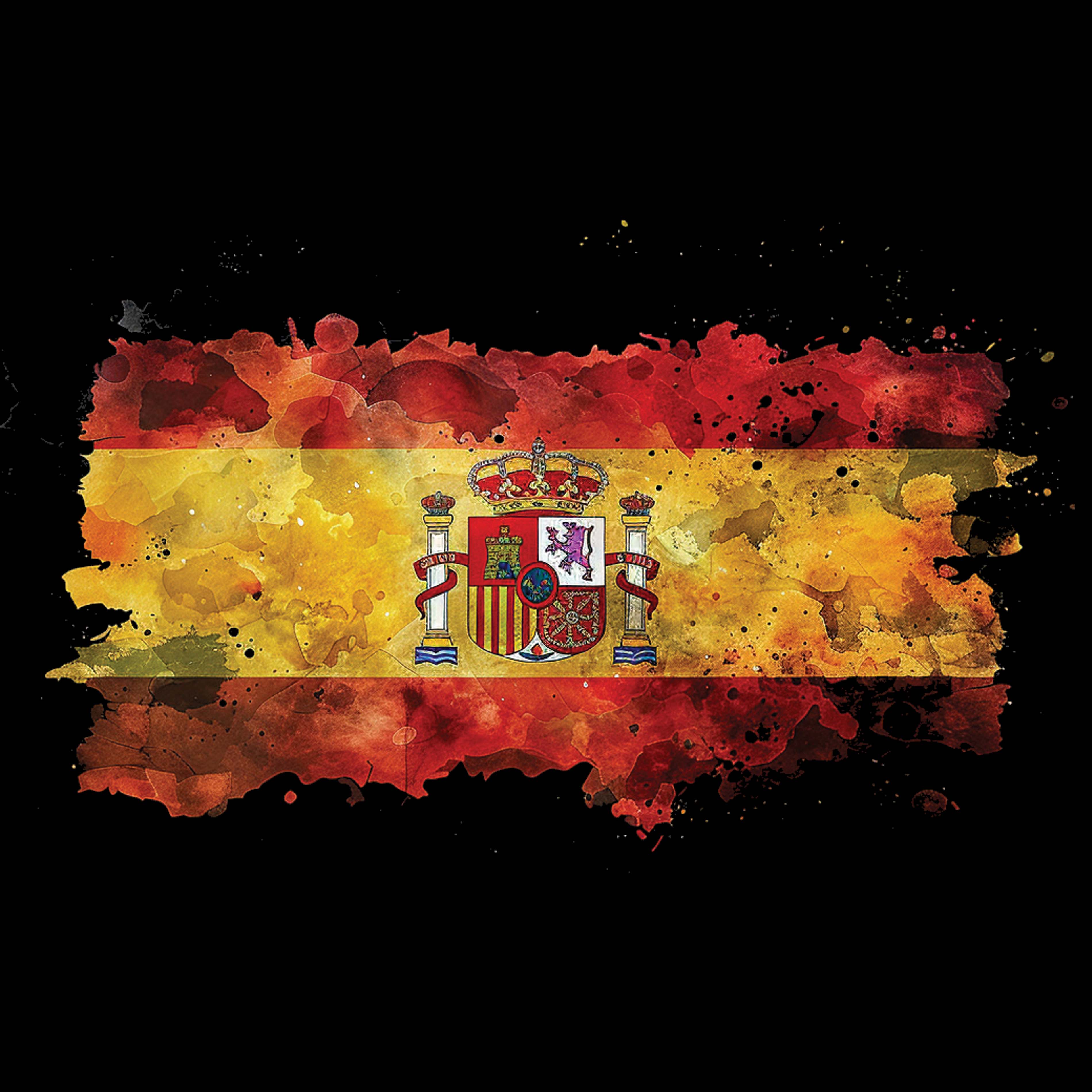 Unisex t-shirt - Watercolor Flag of Spain