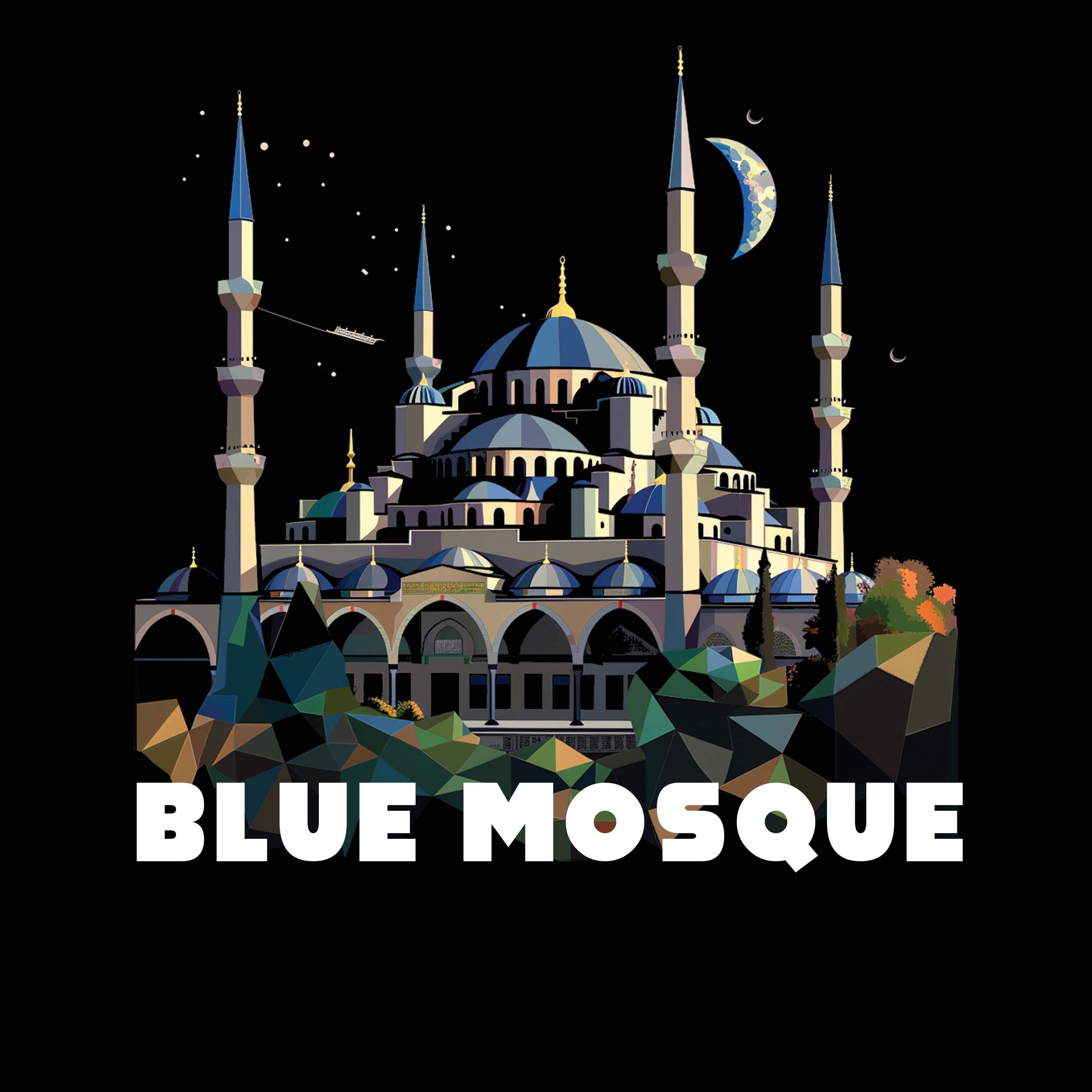 Unisex t-shirt - Blue Mosque