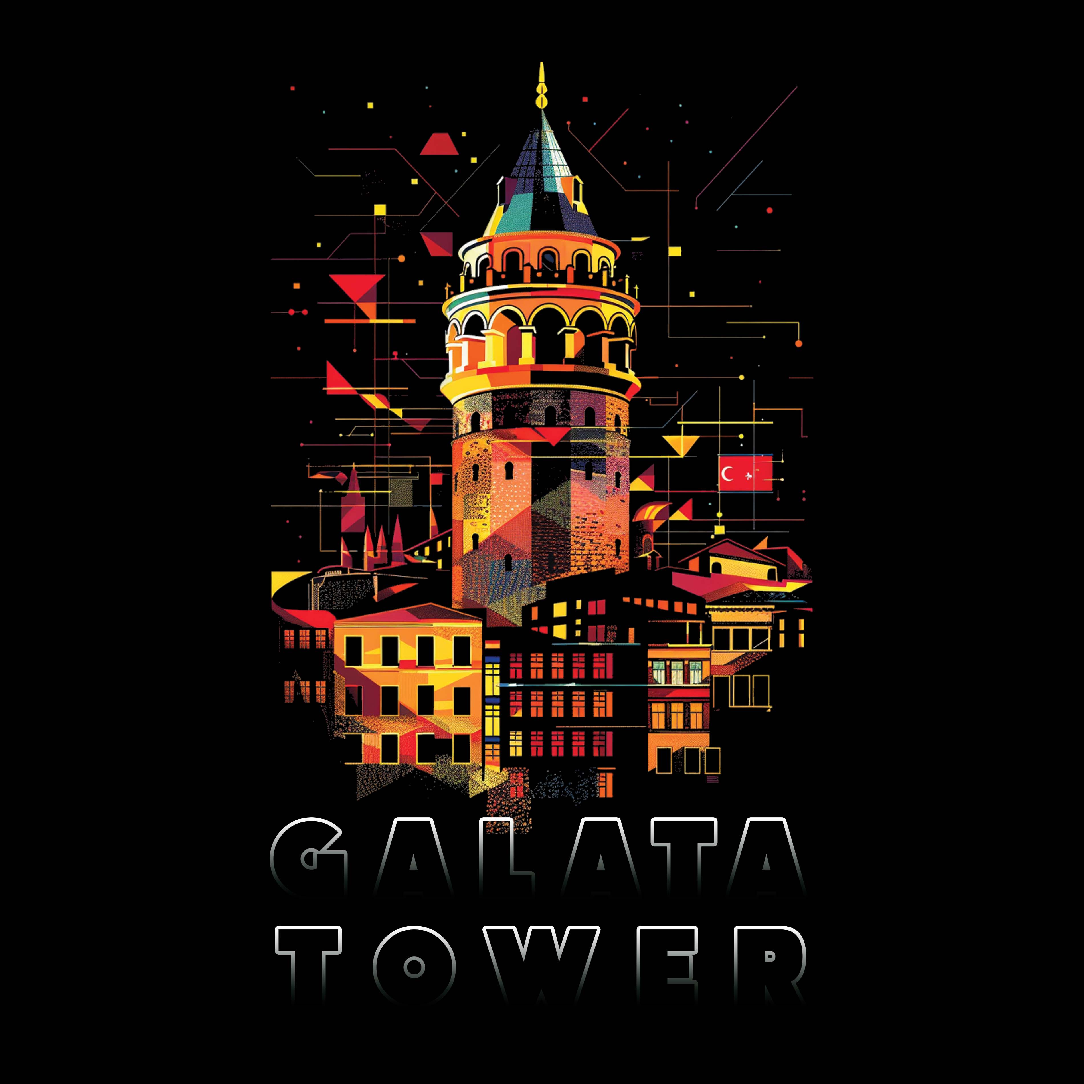 Women's Racerback Tank - Galata Tower