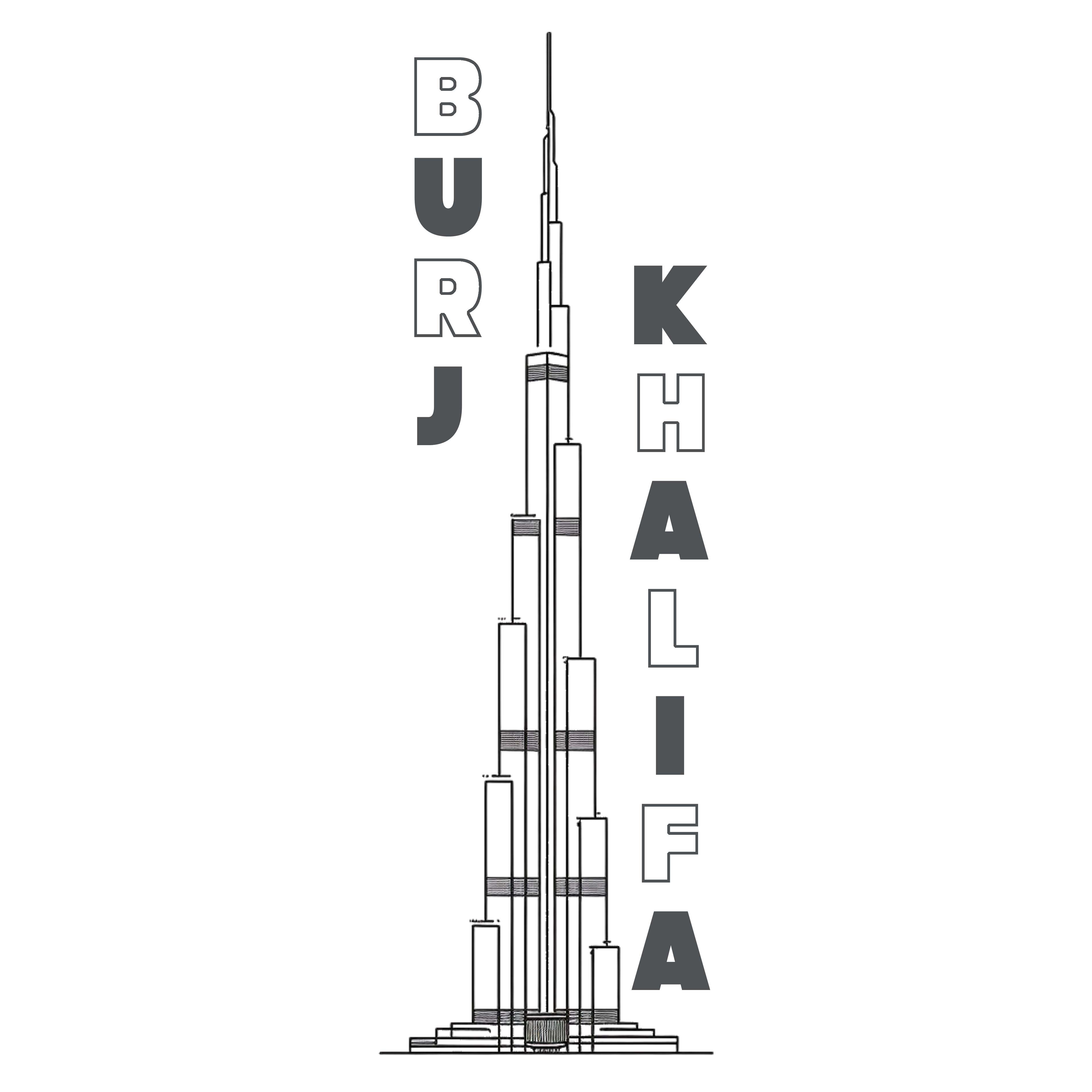 Women's Racerback Tank - Burj Khalifa