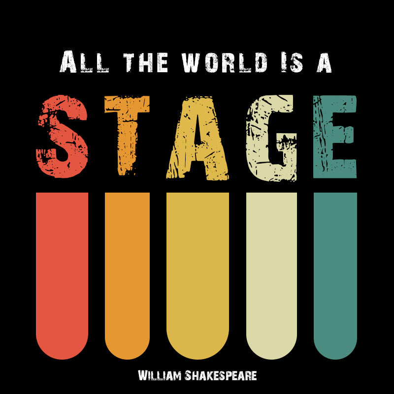 Eco Tote Bag - William Shakespeare quotes, "All the world is a stage"