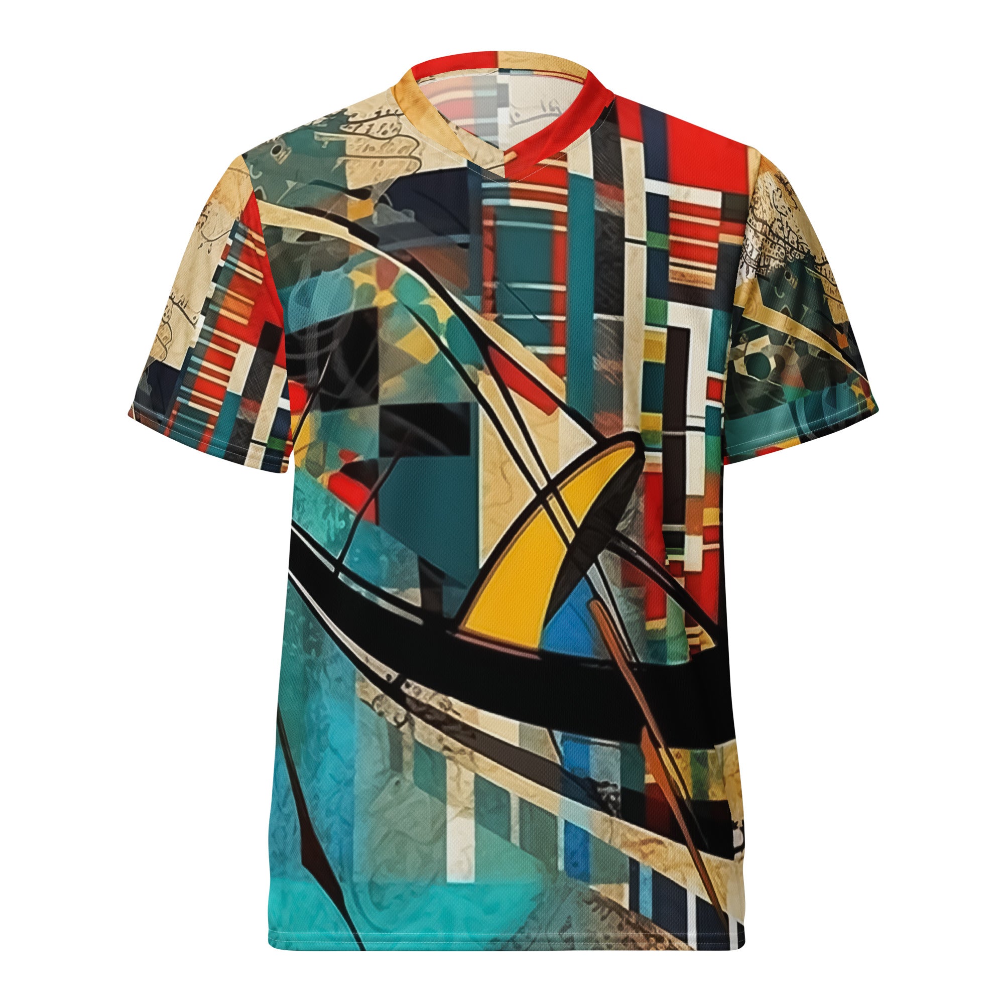 Recycled unisex sports jersey -  Colorful Venice