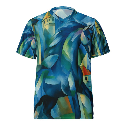 Recycled unisex sports jersey - franz marc Inspired painting
