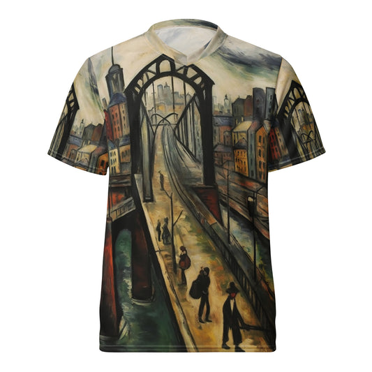Recycled unisex sports jersey - Max Beckmann Inspired painting