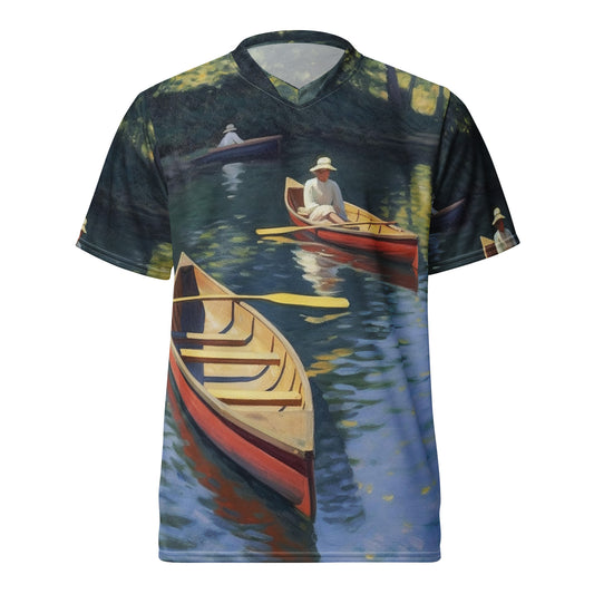 Recycled unisex sports jersey - Gustave Caillebotte Inspired painting