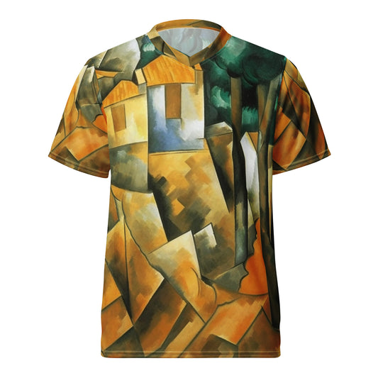 Recycled unisex sports jersey - Georges Braque Inspired painting