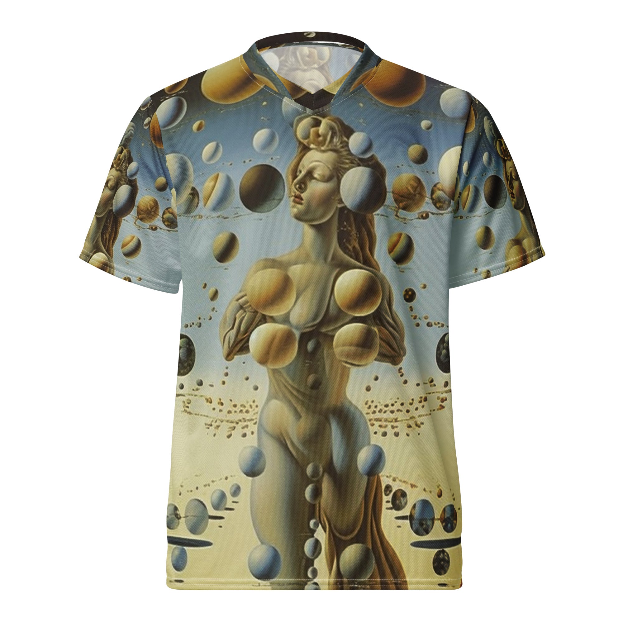 Recycled unisex sports jersey - Salvador Dalí Inspired painting