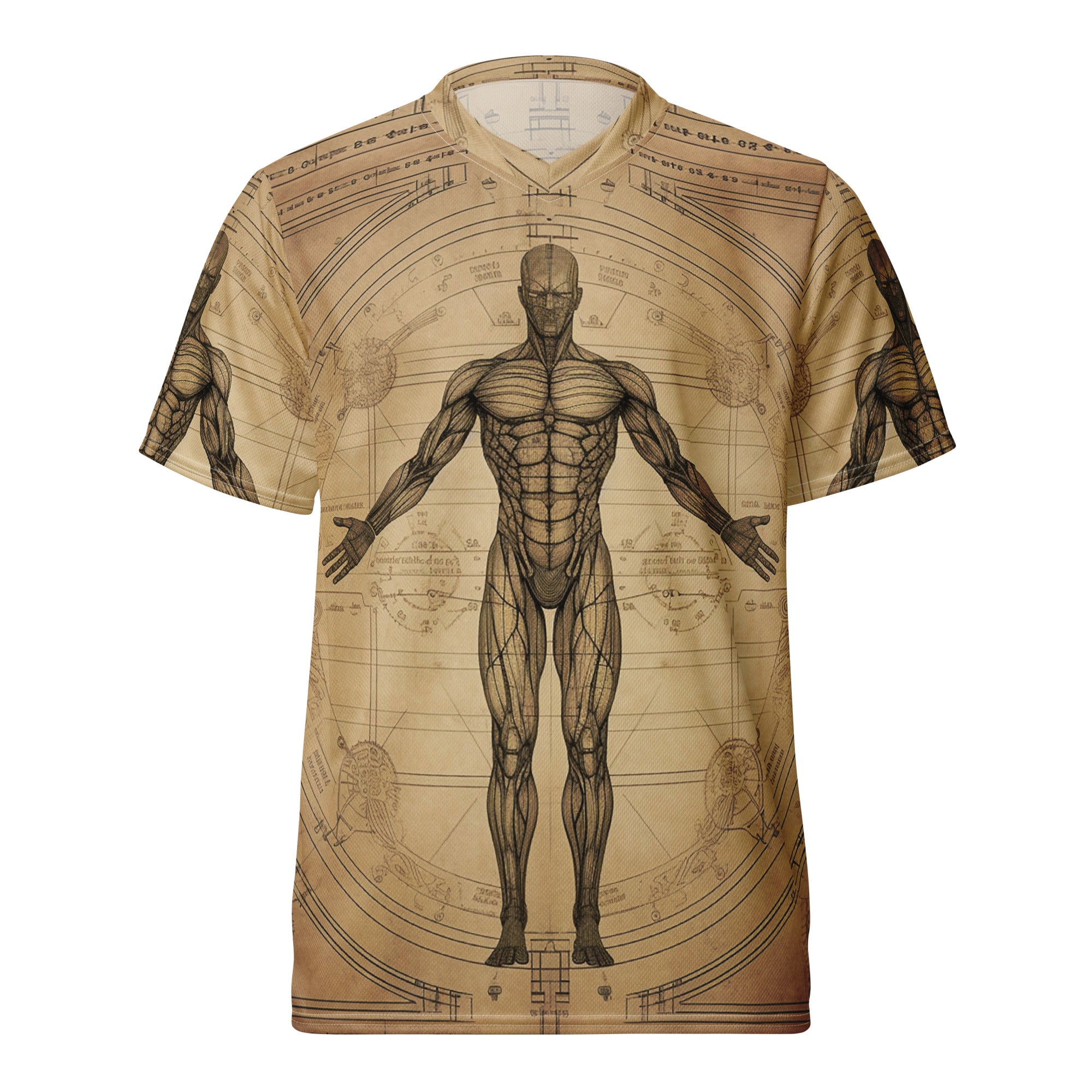 Recycled unisex sports jersey - Leonardo da Vinci Inspired painting