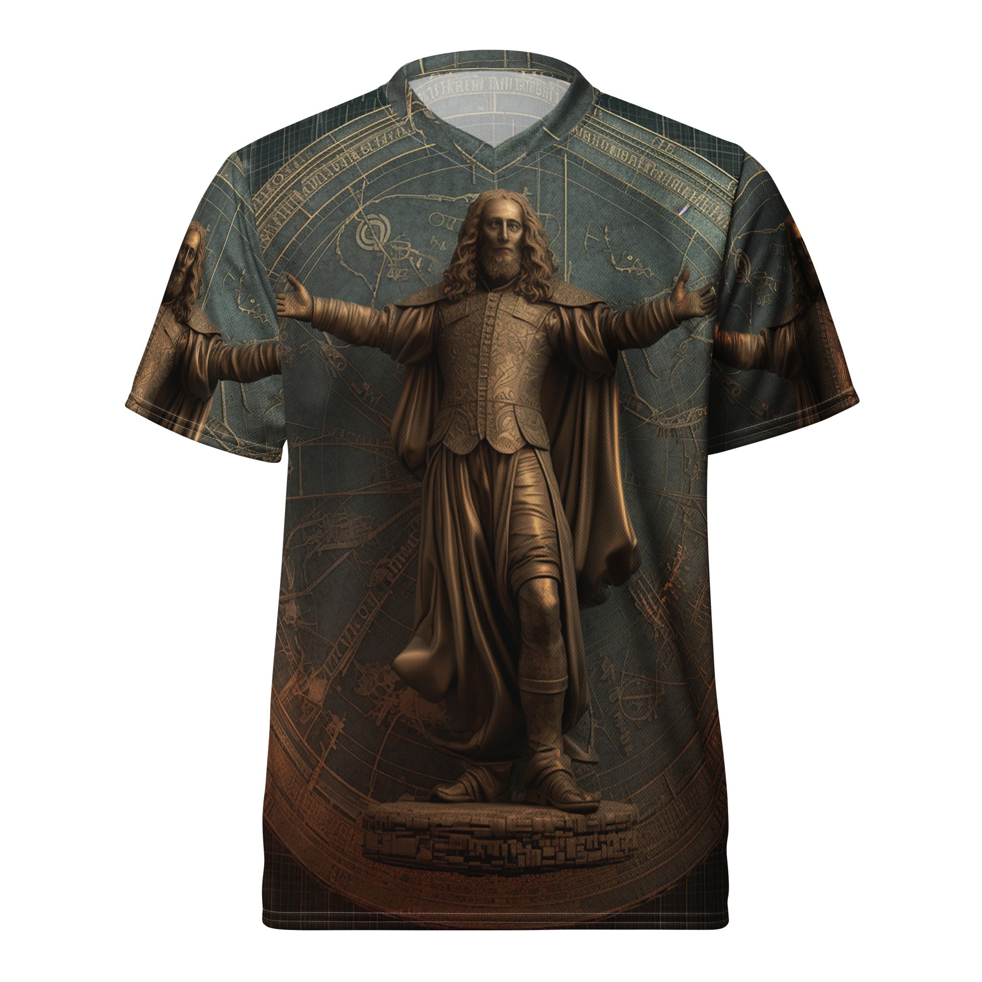 Recycled unisex sports jersey - Leonardo da Vinci Inspired painting