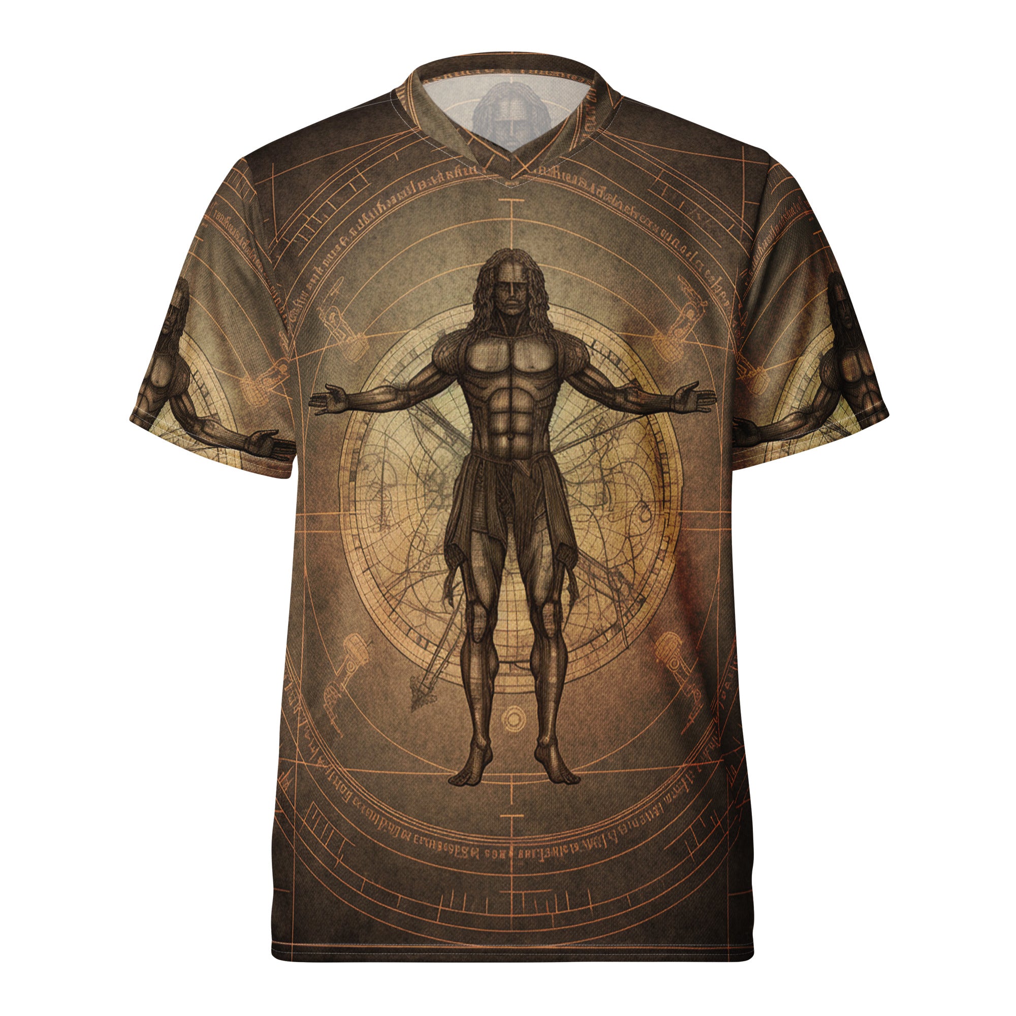 Recycled unisex sports jersey - Leonardo da Vinci Inspired painting