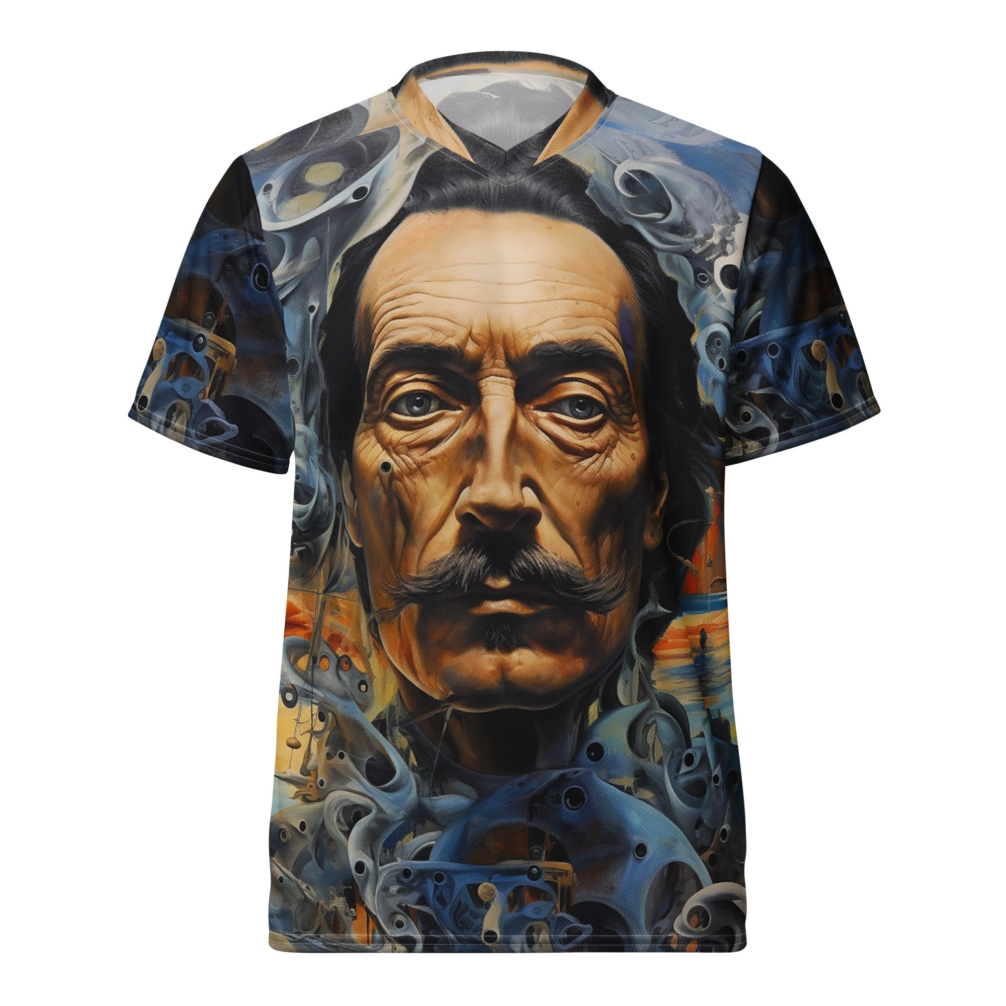 Recycled unisex sports jersey - Salvador Dalí Inspired painting 3