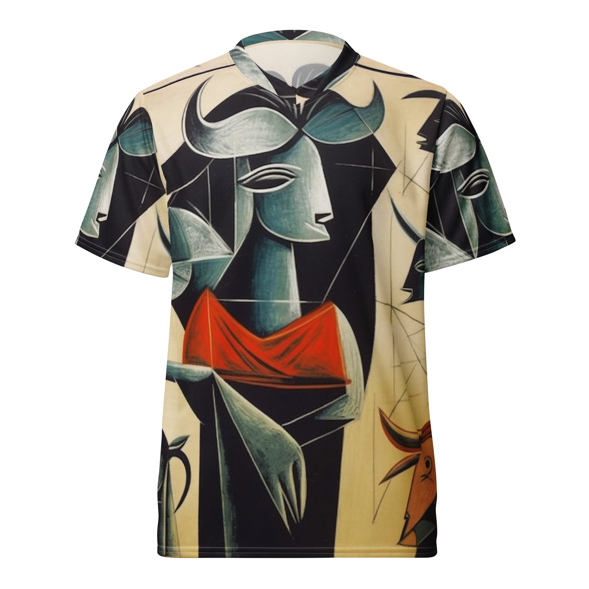 Recycled unisex sports jersey - Pablo Picasso Inspired painting 4