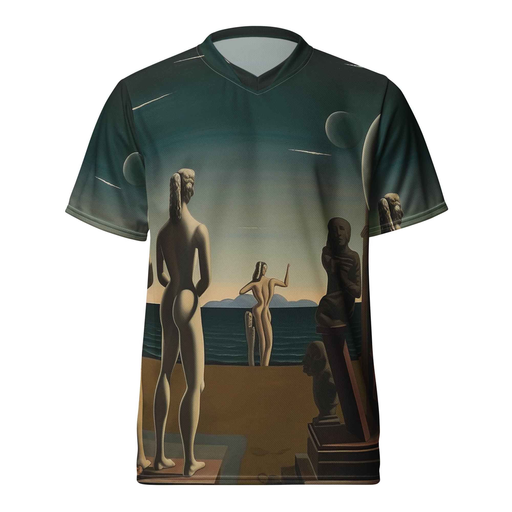 Recycled unisex sports jersey - Giorgio de Chirico Giorgio de Chirico