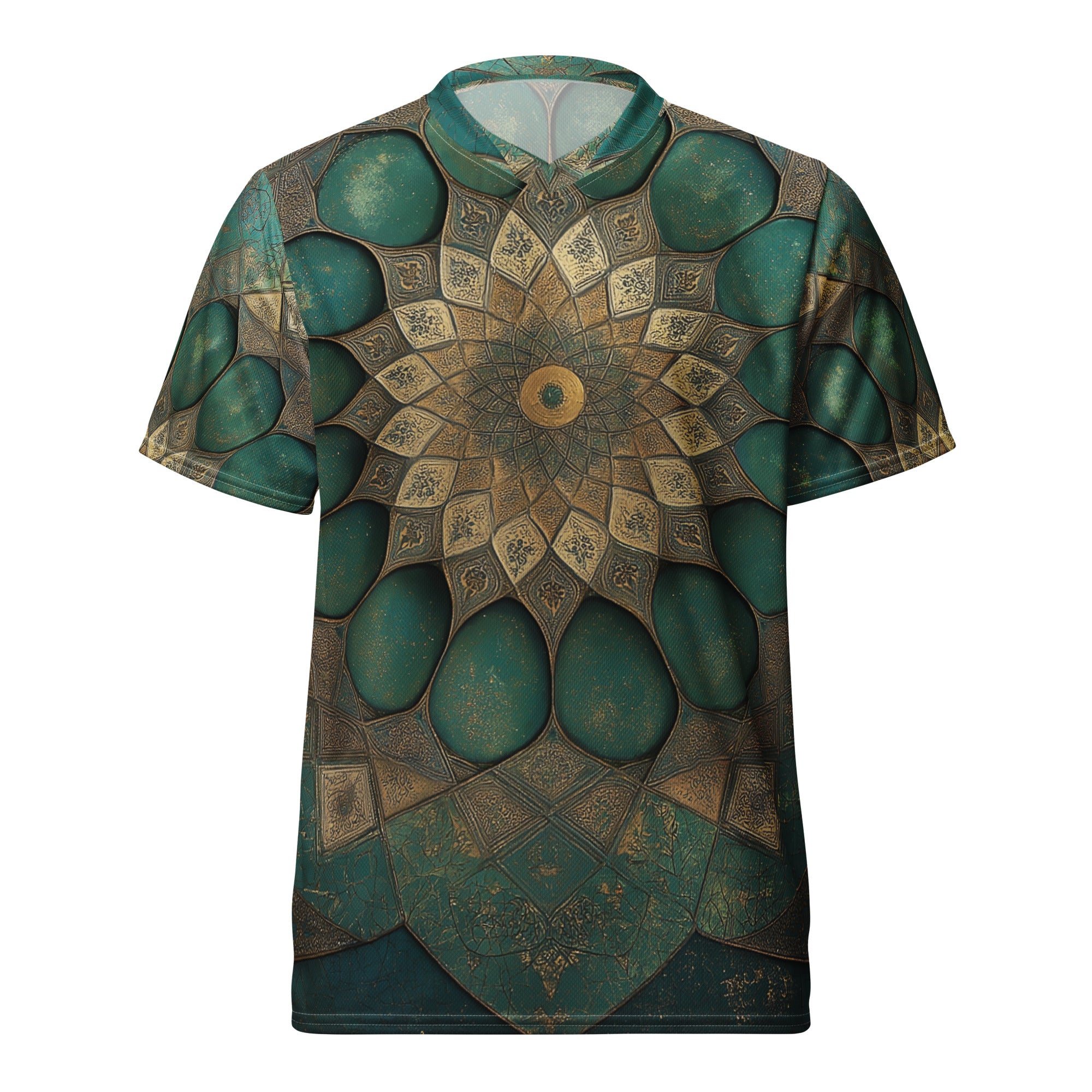 Recycled unisex sports jersey -  Geometric islamic art