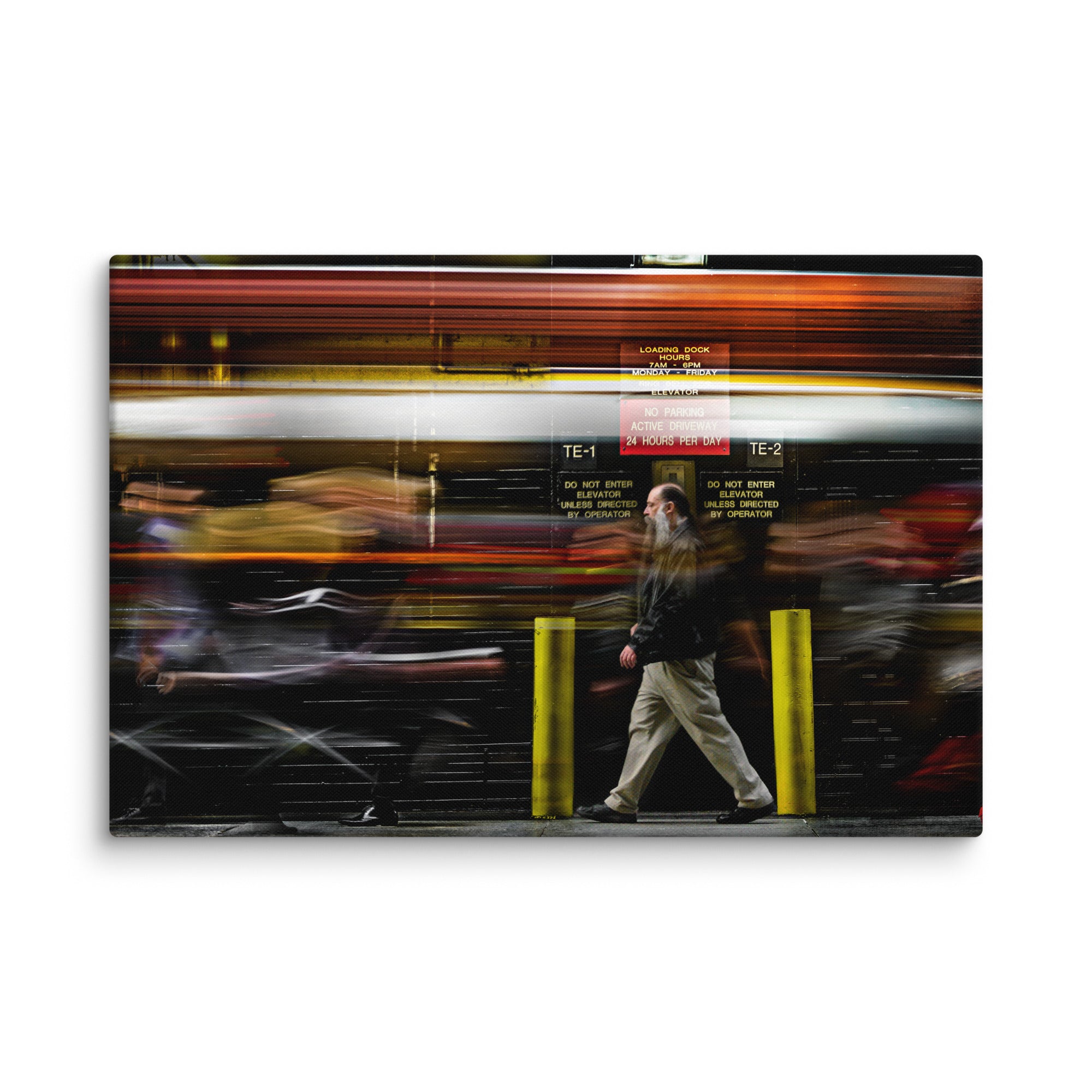 Panoramic canvas print of Alley Walk photography by Bardia Azizi