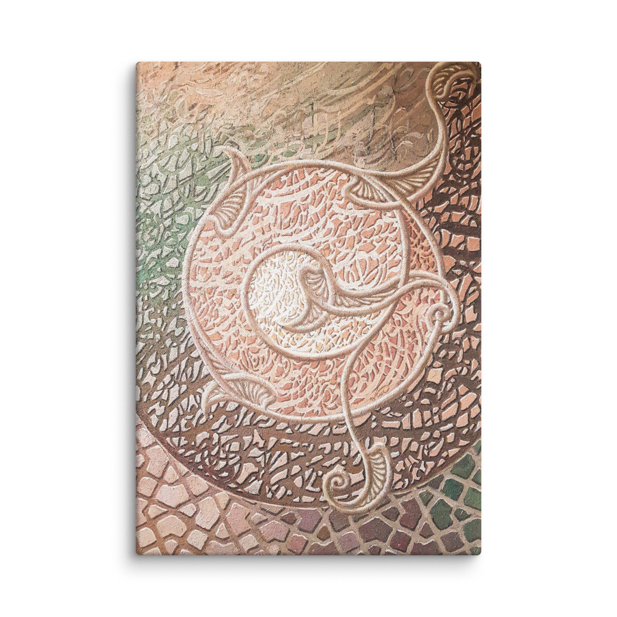 Canvas wall art featuring Bewilderment painting by Shamsollah Saedi.