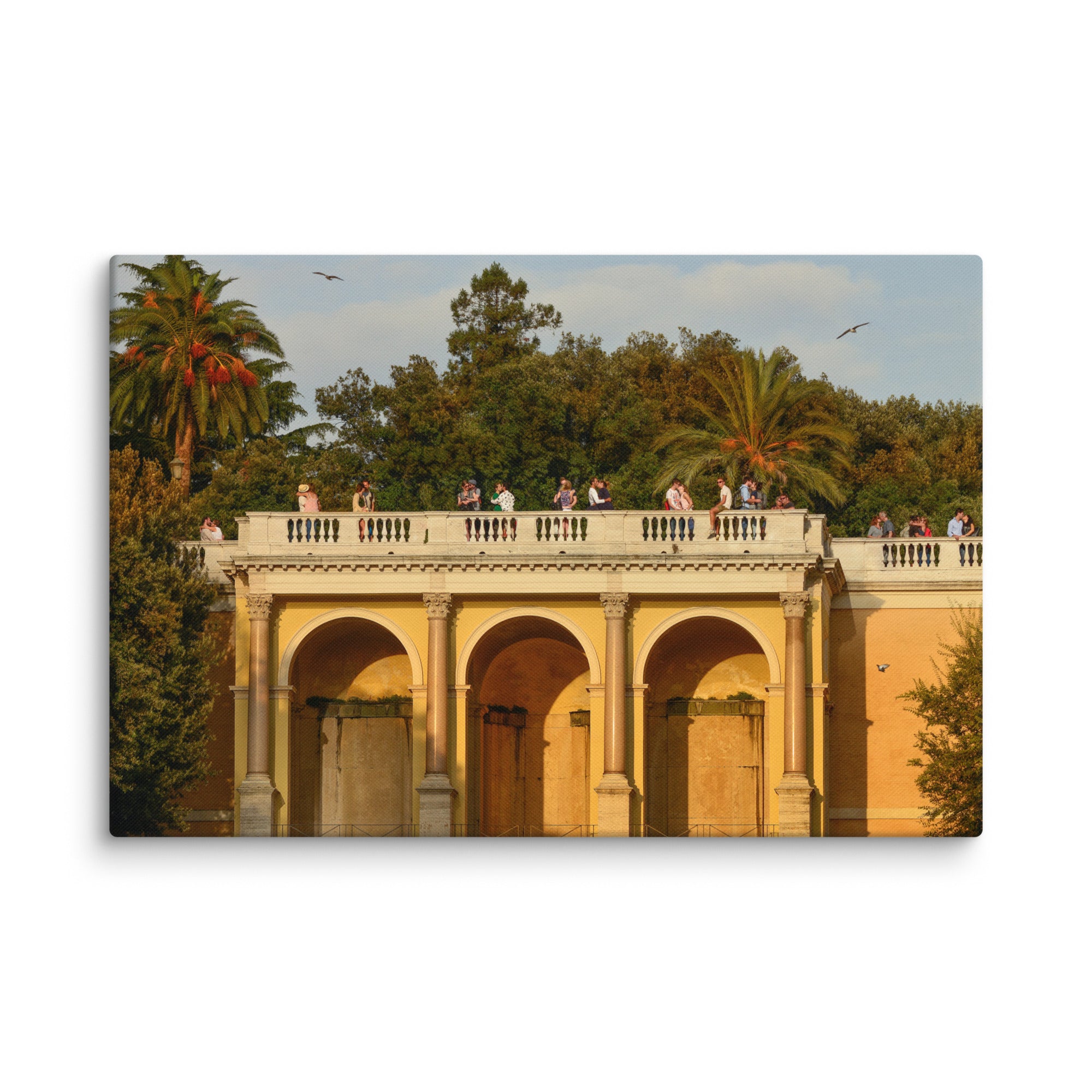 Love Terrace Sunset photograph by Bardia Azizi printed on canvas